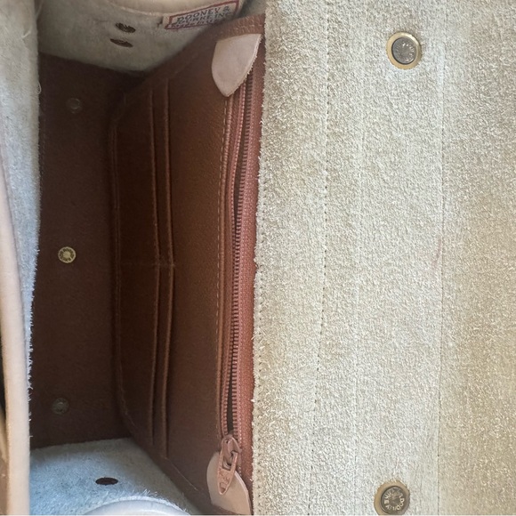 RARE Vintage Dooney & Bourke Leather Lockhart Crossbody Purse | Tan |Made in USA - Picture 6 of 16